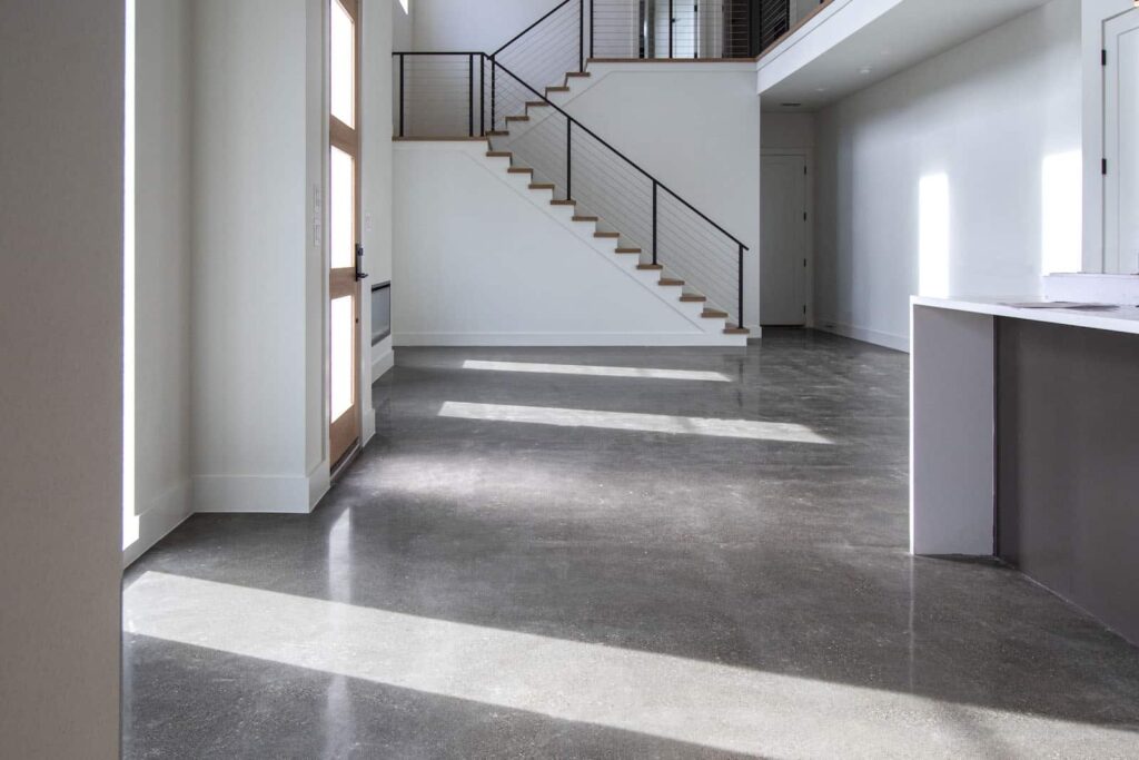 Concrete floor interior