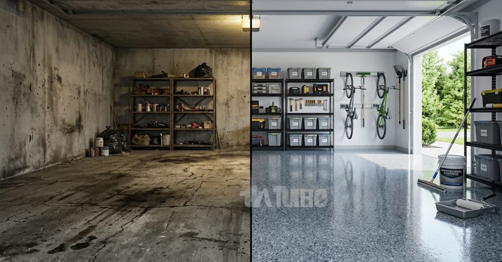 Garage Before and After Transformation