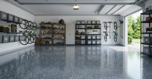Modern Organized Garage Storage Interior